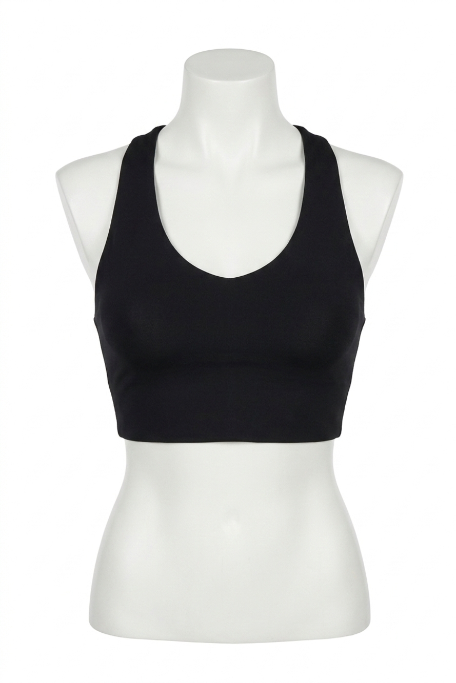 NEW SPANX longline sports bra in black